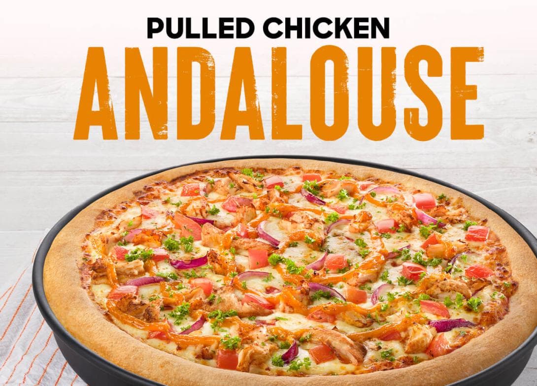 Pizza Hut Pizza Andalouse x Pulled Chicken 